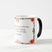 Tasse Deuteronomy 31:8, 'N'ayez pas peur' (Devant droit)