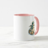 Tasse Deux Faces Bébé Dragon Rose Mignon pour Enfa (Devant droit)