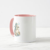 Tasse Deux Faces Bébé Dragon Rose Mignon pour Enfa (Devant gauche)