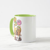 Tasse deux tons drôle de banane et kiwi (Devant gauche)