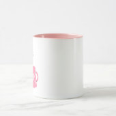 Tasse Deux Tons Rose – Le Café Est Mon Langage D'A (Centre)