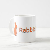 Tasse d'évasion de lapin (blanche) (Devant gauche)