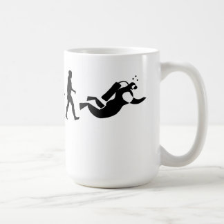 Tasse d'évolution de plongeur autonome