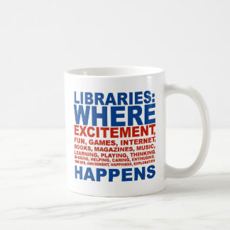 Tasse d'excitation de bibliothèques