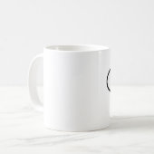 Tasse d'expérience d'utilisateur d'UX - logo ovale (Devant gauche)