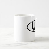 Tasse d'expérience d'utilisateur d'UX - logo ovale (Centre)