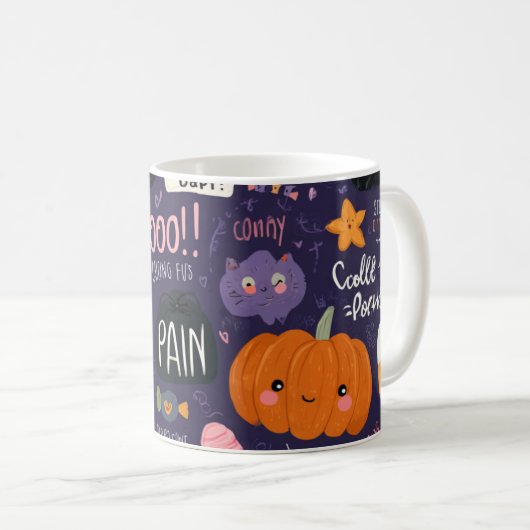tasse d'halloween douce (Devant droit)