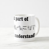 Tasse d'hiéroglyphes (Devant droit)