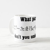 Tasse d'hiéroglyphes (Devant gauche)