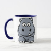 Tasse d'hippopotame de bande dessinée (Gauche)