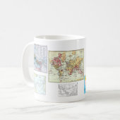 Tasse d'histoire de cartes du monde (Devant gauche)