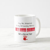 Tasse d'histoire de lecture rapide de sténographe (Devant droit)