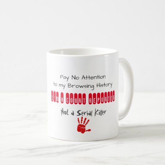 Tasse d'histoire de lecture rapide de sténographe (Devant droit)