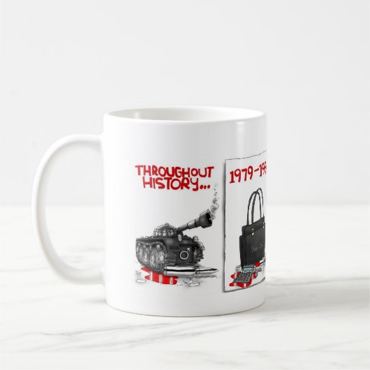 Tasse d'histoire de Margaret Thatcher (Gauche)