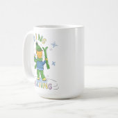 Tasse d'hiver Chat Roux Faisant du Ski (Devant gauche)