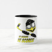 Tasse d'hockey de pingouin (Centre)