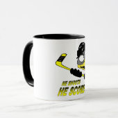 Tasse d'hockey de pingouin (Devant gauche)