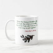 Tasse d'homme vert de solstice d'hiver (Gauche)
