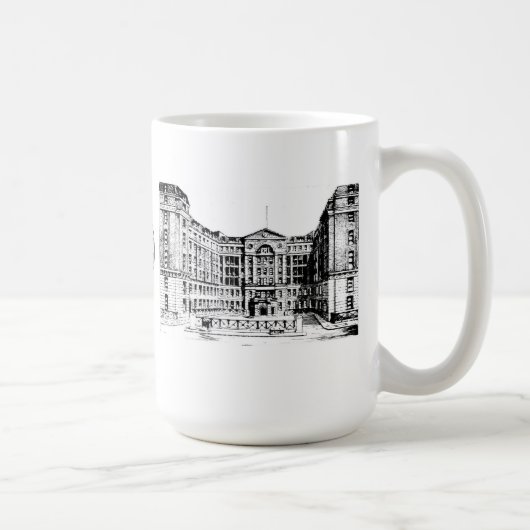 Tasse d'hôpital de Middlesex (noir et blanc) (Droite)
