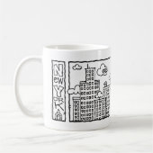 Tasse d'horizon de bande dessinée de New York City (Gauche)