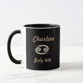 Tasse d'horoscope de Cancer (Gauche)
