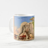 Tasse d'hôtel éléphant vintage (Devant gauche)