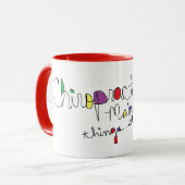 Tasse d'humour d'amusement de chiroprakteur (Devant gauche)