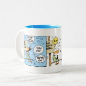 Tasse d'humour d'aviation de chaos de trafic (Devant gauche)