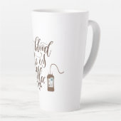 Tasse d'humour de Latte de Café (Angle droit)