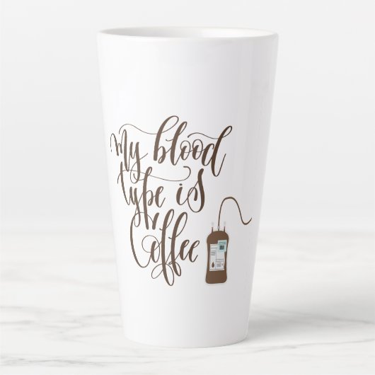 Tasse d'humour de Latte de Café (Devant)