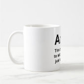 Tasse d'humour de police d'Arial (Gauche)