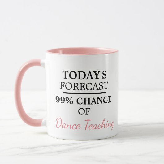 Tasse d'humour de professeur de danse (Gauche)