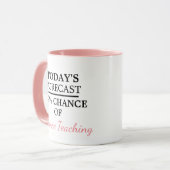 Tasse d'humour de professeur de danse (Devant gauche)