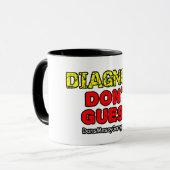 Tasse Diagnostique. Ne devinez pas (Devant gauche)