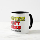 Tasse Diagnostique. Ne devinez pas (Devant droit)