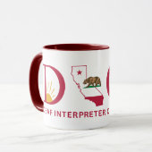 Tasse DIC5 marron 15 oz (Devant gauche)