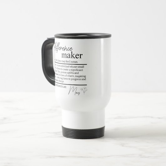 Tasse Difference Maker, Difference Maker personnal (Devant gauche)