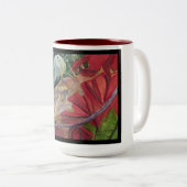 Tasse d'iguane de dragon de fleur (Devant droit)