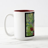 Tasse d'iguane de dragon de fleur (Gauche)