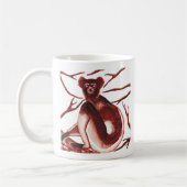 Tasse d'illustration de lémur d'Indri (Gauche)