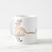 Tasse d'illustration de lévrier de coup-de-pied de (Devant gauche)