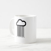 Tasse d'illustration de nuage de code barres (Devant gauche)