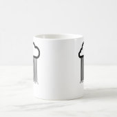Tasse d'illustration de nuage de code barres (Centre)
