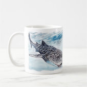 Tasse d'illustration de requin de baleine (Gauche)