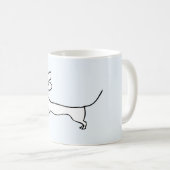 Tasse d'illustration d'un-line de Dachs (Devant droit)