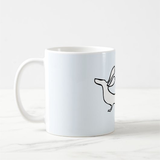 Tasse d'illustration d'un-line de Dachs (Gauche)
