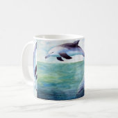 Tasse d'image de trois dauphins (Devant gauche)