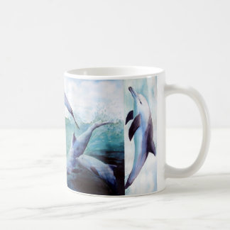 Tasse d'image de trois dauphins