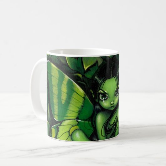 Tasse "d'imaginaire vert de papillon" (Devant gauche)