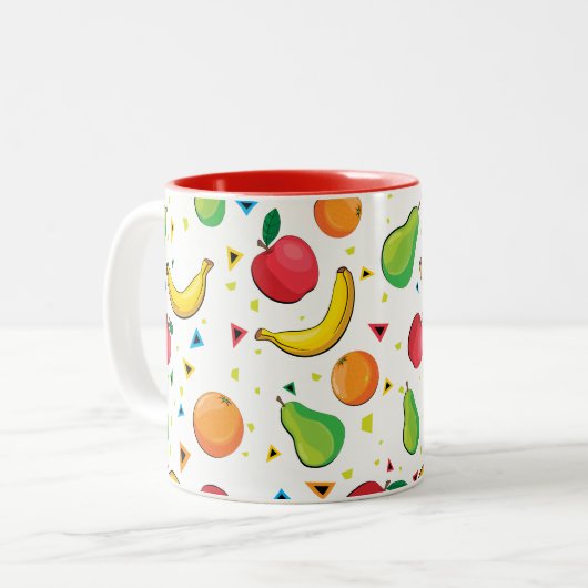 Tasse d'impression d'amusement de fruit frais (Devant gauche)